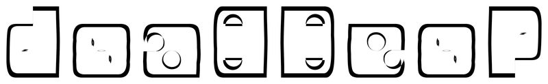 Ambigram for deadbeef in Stephen 